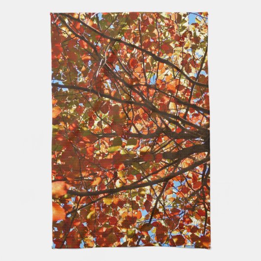 Linge De Cuisine Feux d'artifice d'automne (Vertical)