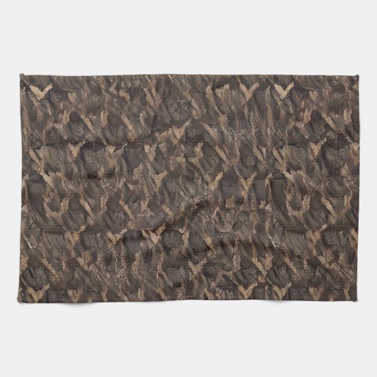 Linge De Cuisine fève noire marron (Horizontal)