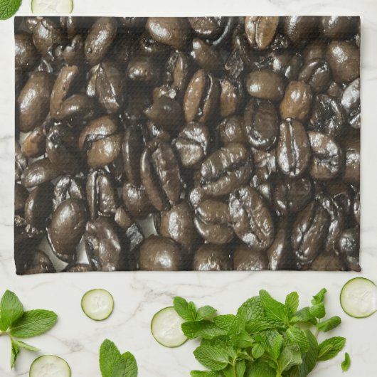 Linge De Cuisine Fèves de café (Plié)