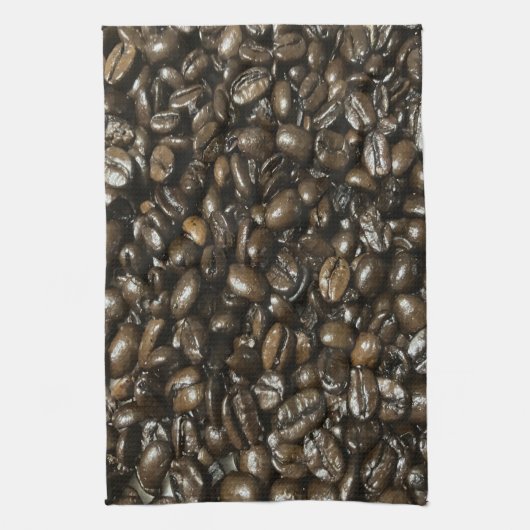 Linge De Cuisine Fèves de café (Vertical)