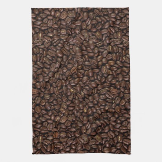 Linge De Cuisine Fèves de café (Vertical)