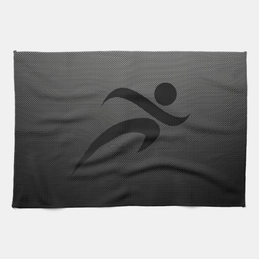 Linge De Cuisine Fibre de carbone de Faux ; Fonctionnement (Horizontal)