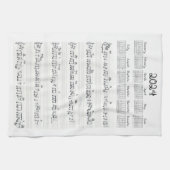 Linge De Cuisine Fiche de la structure de la feuille - Calendrier 2 (Horizontal)