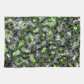 Linge De Cuisine Fier trippy grunge funky abstrait agender Pride (Horizontal)