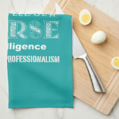 Linge De Cuisine Fierté-Attributs d'infirmière/turquoise (Quart Plié)