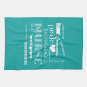 Linge De Cuisine Fierté-Attributs d'infirmière/turquoise (Horizontal)