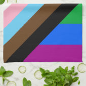 Linge De Cuisine Fierté de progrès LGBTQ+ (Plié)