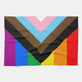 Linge De Cuisine Fierté de progrès LGBTQ+ (Horizontal)