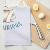 Linge De Cuisine Fiery Feline Spirit - Sassy Angry Cat Design (Quart Plié)