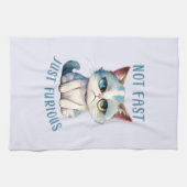 Linge De Cuisine Fiery Feline Spirit - Sassy Angry Cat Design (Horizontal)