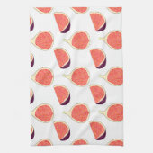 Linge De Cuisine Fig mauve : motif coloré (Vertical)