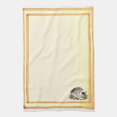 Linge De Cuisine figdewdrops caterpillar mushrm gold kitchen towel (Vertical)