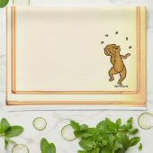 Linge De Cuisine figdewdrops Juggling Squirrel kitchen towel (Plié)