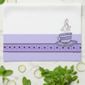 Linge De Cuisine figdewdrops Violet Purple Relax Cup kitchen towel (Plié)
