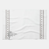 Linge De Cuisine figdewdrops White Relax Cup kitchen towel (Horizontal)