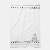 Linge De Cuisine figdewdrops White Relax Cup kitchen towel (Vertical)