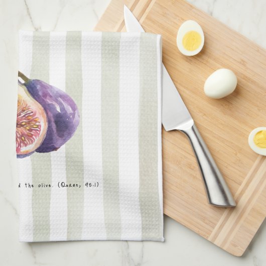 Linge De Cuisine Figs - Quran Verse (Quart Plié)