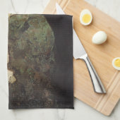 Linge De Cuisine Figure ailée assise sur un rocher par Abbott Thaye (Quart Plié)