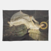 Linge De Cuisine Figure ailée assise sur un rocher par Abbott Thaye (Horizontal)