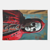 Linge De Cuisine Figure mystérieuse du crâne à capuchon (Horizontal)