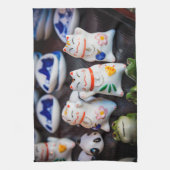 Linge De Cuisine figurines de chats à Beckoning (Vertical)