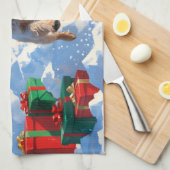 Linge De Cuisine Fil Fox Terrier coule la neige avec Casquette de N (Quart Plié)