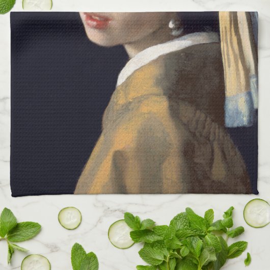 Linge De Cuisine Fille à oreille perle (Plié)