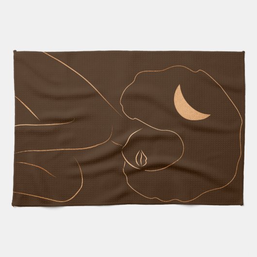 Linge De Cuisine Fille Afro Moon (Horizontal)