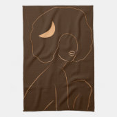 Linge De Cuisine Fille Afro Moon (Vertical)