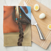 Linge De Cuisine Fille amérindienne (Quart Plié)