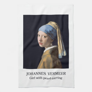 Linge De Cuisine Fille au collier de perles 1665 Johannes Vermeer