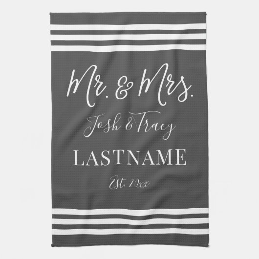 Linge De Cuisine Fille bébé éléphant avec bow Nom personnalisé (Vertical)