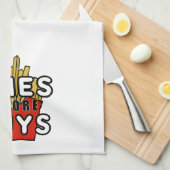 Linge De Cuisine Fille devant les mecs (Quart Plié)