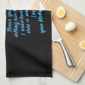 Linge De Cuisine Fille drôle en droit à ma chère fille en droit (Quart Plié)