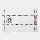 Linge De Cuisine Fille du football (Horizontal)