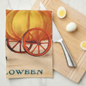 Linge De Cuisine Fille et chat noir (Quart Plié)