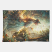 Linge De Cuisine Fille mythique en milieu forestier (Horizontal)