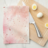 Linge De Cuisine Fille Peach rose Abstrait (Quart Plié)