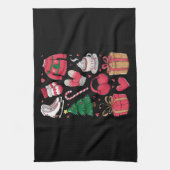 Linge De Cuisine Filles de vacances Costume mignon Drôle Noël (Vertical)