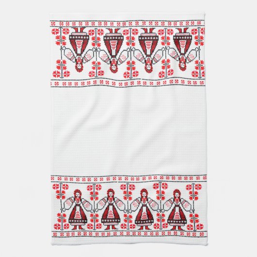 Linge De Cuisine Filles ukrainiennes traditionnelles de l'Ukraine (Vertical)