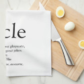 Linge De Cuisine Fils, Définition d'oncle Noir et Blanc (Quart Plié)