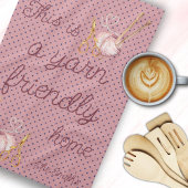 Linge De Cuisine Fils pois rose amical maison