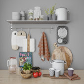 Linge De Cuisine Filtre Floral Rouge de Squire Manipur Mandala