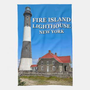 Linge De Cuisine Fire Island Lighthouse, New York Tea Towel