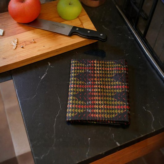 Linge De Cuisine Fire Leaf