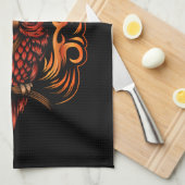 Linge De Cuisine Fire owl (Quart Plié)