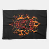 Linge De Cuisine Fire owl (Horizontal)
