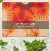 Linge De Cuisine Fire Web - Art fractal (Plié)