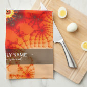 Linge De Cuisine Fire Web - Art fractal (Quart Plié)