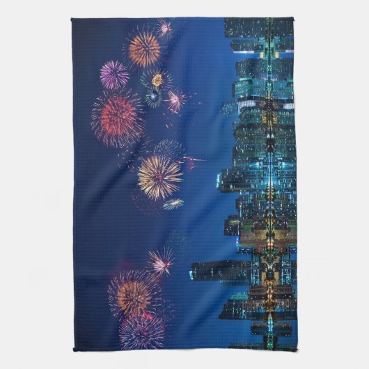 Linge De Cuisine Fireworks de Miami (Vertical)